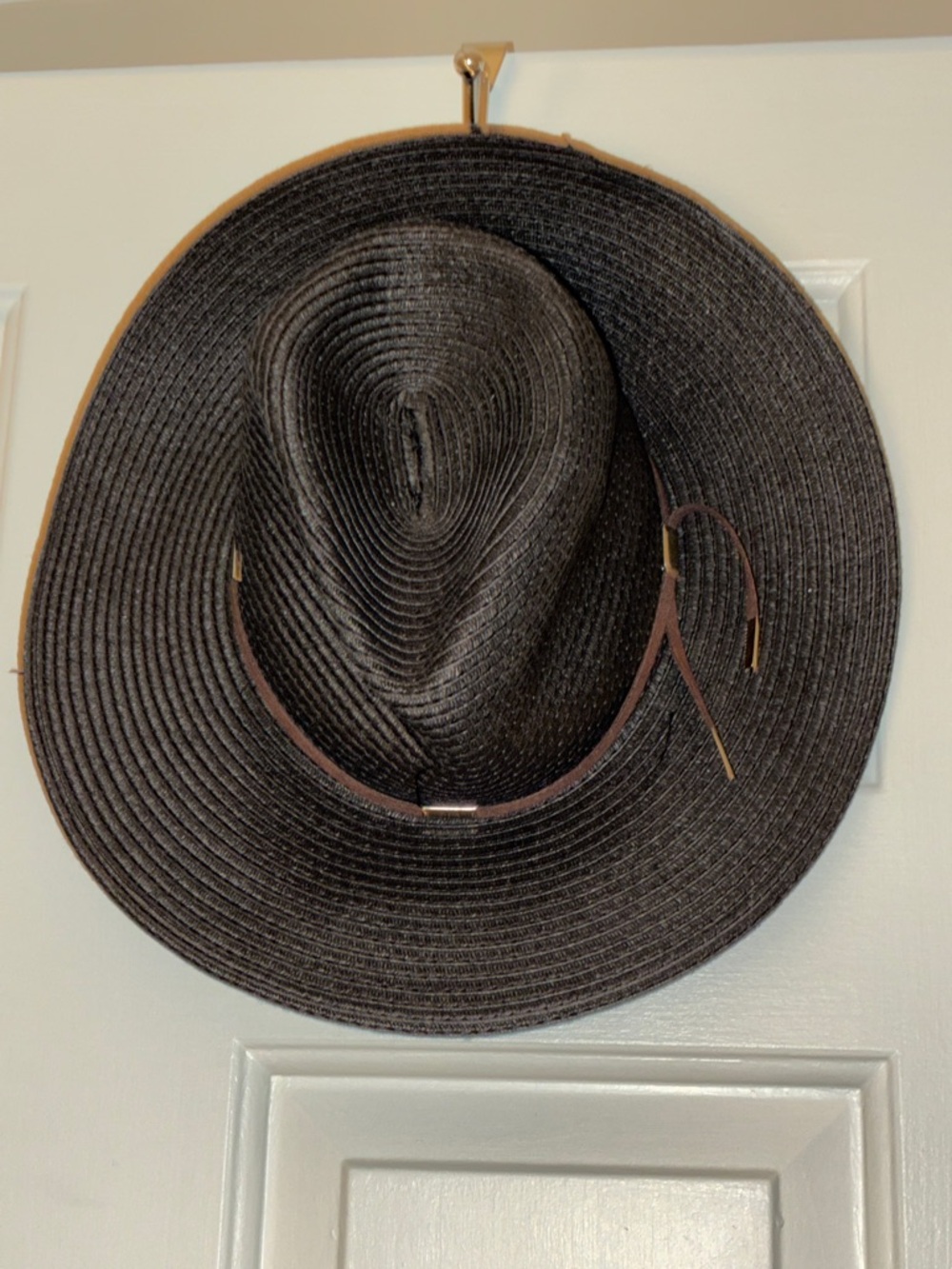 Scala Pronto Black Wide-Brim Woven Sun Hat - Picture 6 of 7